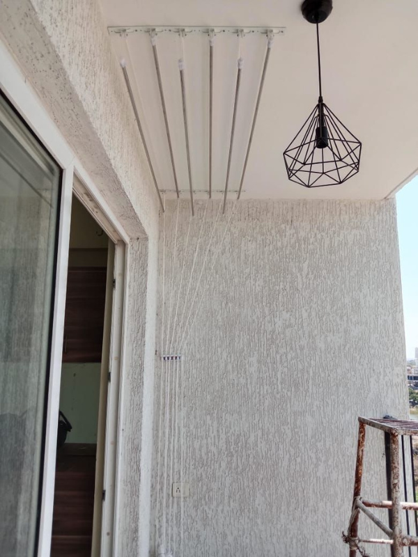 Ceiling Clothes Hangers Installation